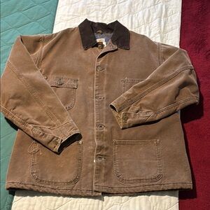 Men's Brown Jacket with Black Collar